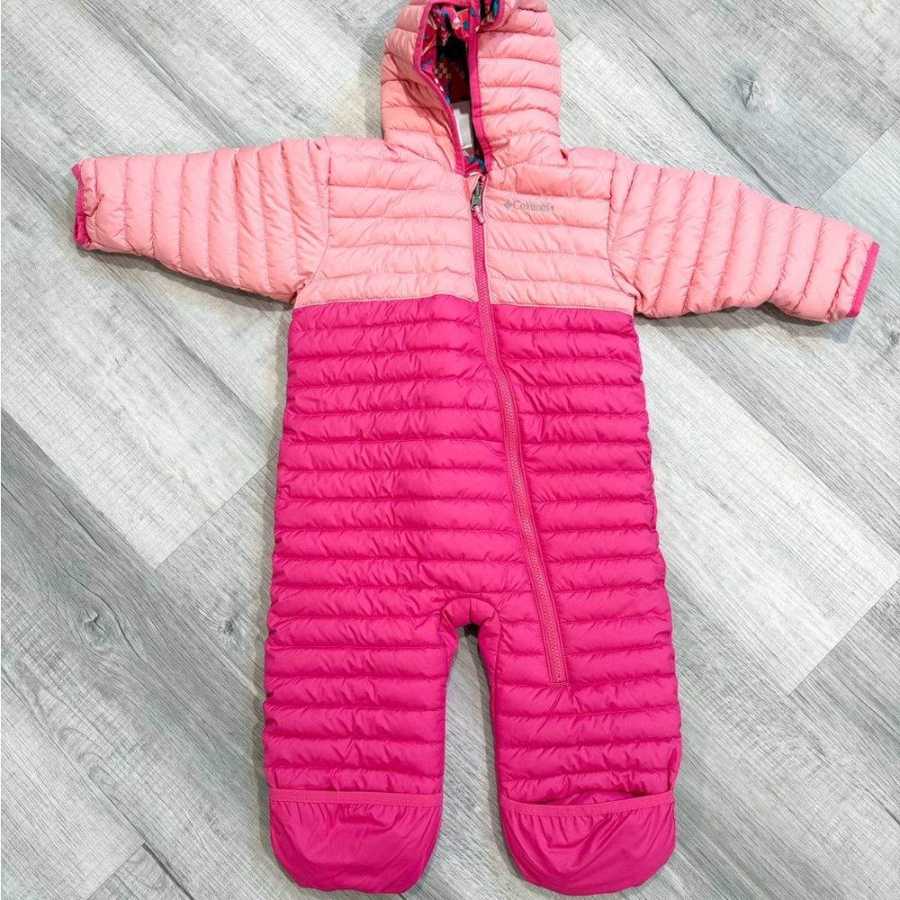 Columbia Pink Kids One Piece Snowsuit